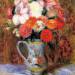 Flowers in a Quimper Pitcher